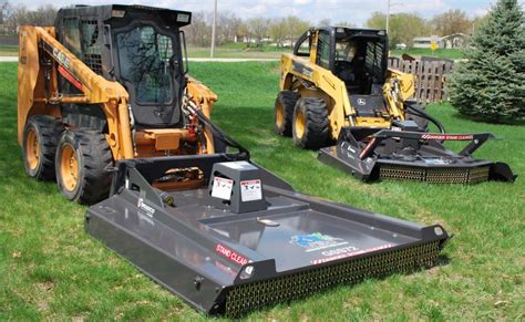 skid steer lawn mower attachment|mower attachments for skid loaders.